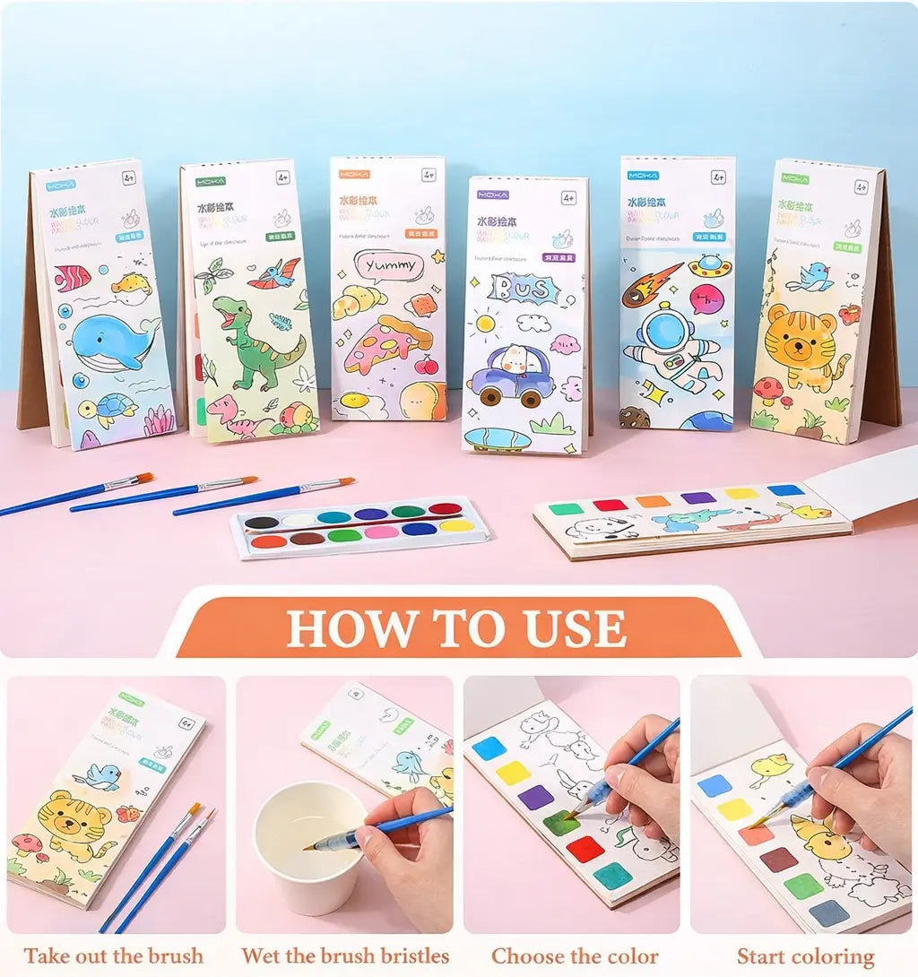 Zeekea Magic Watercolor Bookmark Kit (Mess-Free Art)