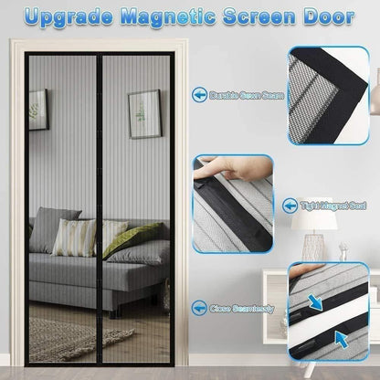 MosquiLock™ Magnetic Mesh Door Curtain – Fresh Air, Mosquito-Free Living
