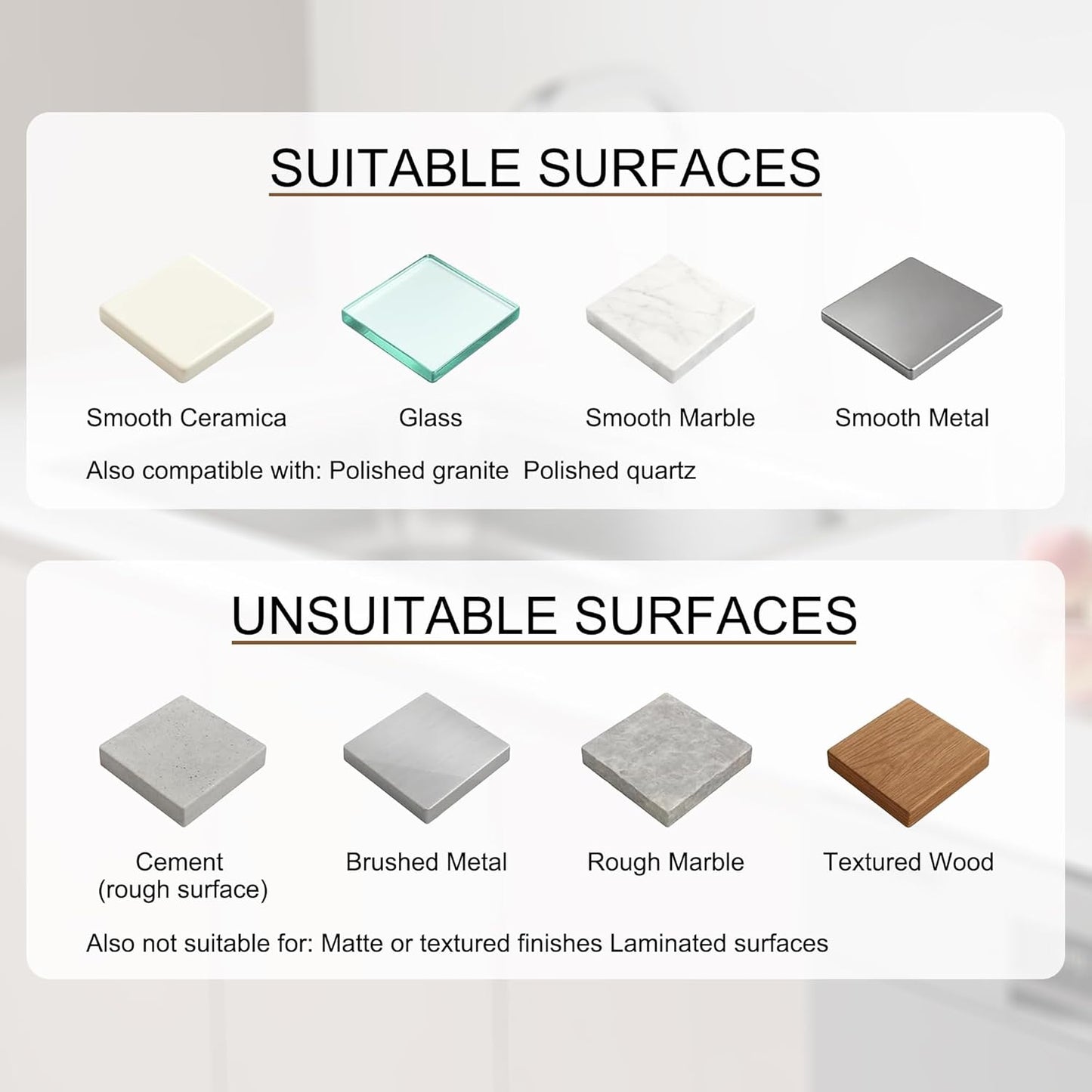 Silicone Sink Splash Guard (17.3 x 4.1 Inch )