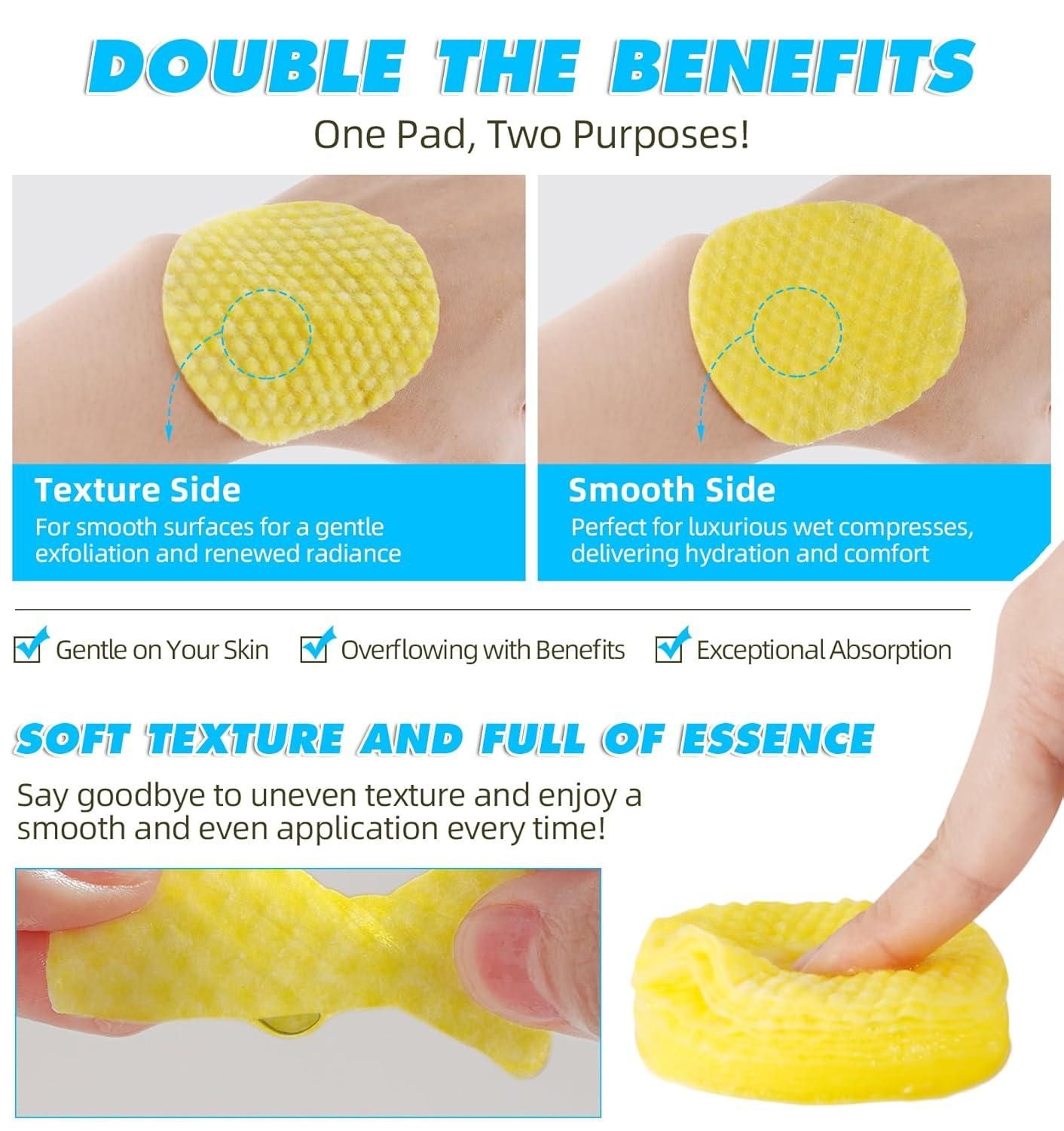 Turmeric Kojic Acid Cleansing Pads - 60Pcs