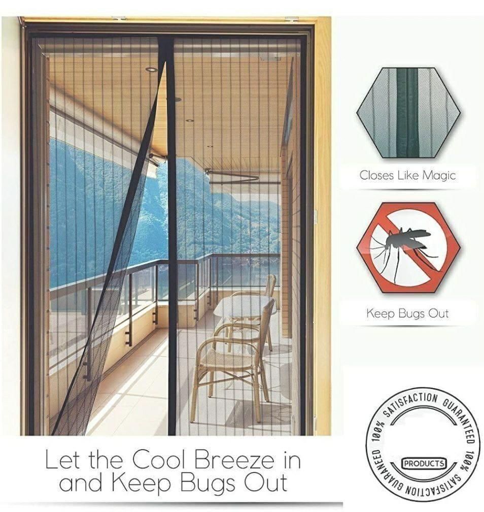 MosquiLock™ Magnetic Mesh Door Curtain – Fresh Air, Mosquito-Free Living