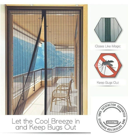 MosquiLock™ Magnetic Mesh Door Curtain – Fresh Air, Mosquito-Free Living