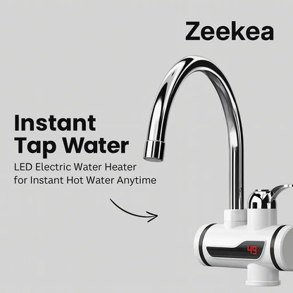 LED Temperature Display Heating Faucet – Instant Hot & Cold Tap