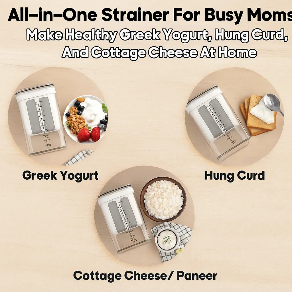 Yogurt Filter Strainer, Curd Maker with Ultra Fine Mesh – 1100ml