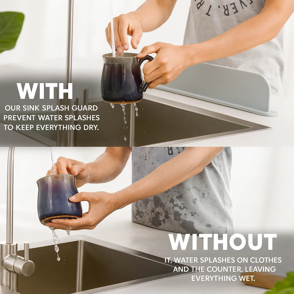Silicone Sink Splash Guard (17.3 x 4.1 Inch )