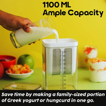 Yogurt Filter Strainer, Curd Maker with Ultra Fine Mesh – 1100ml