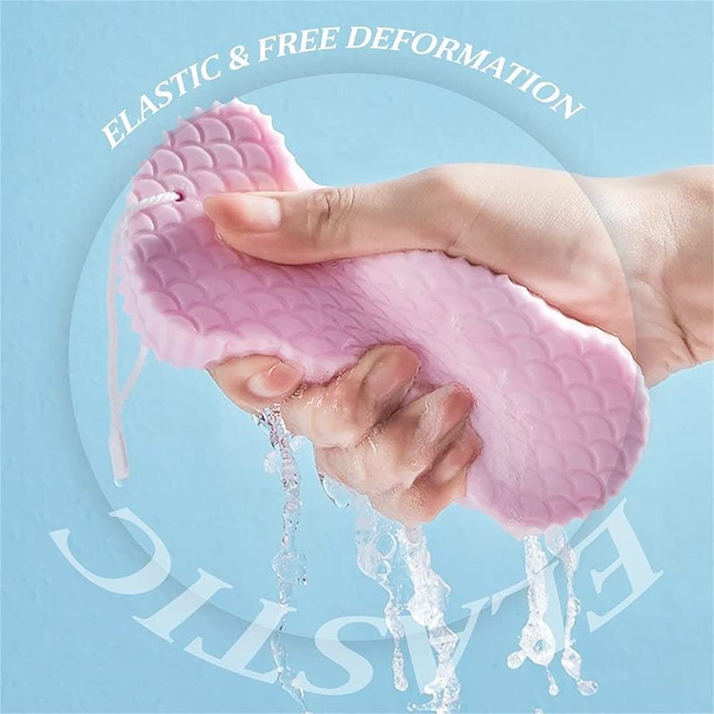 3D Bath Sponge Exfoliator – Deep Cleansing & Gentle Skin Polishing (Pack Of 2)