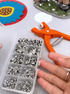 CraftPress Snap Button & Pliers Tool Kit | 100pcs Metal Snaps for Clothes, Bags & Crafts 🧵