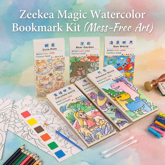 Zeekea Magic Watercolor Bookmark Kit (Mess-Free Art)