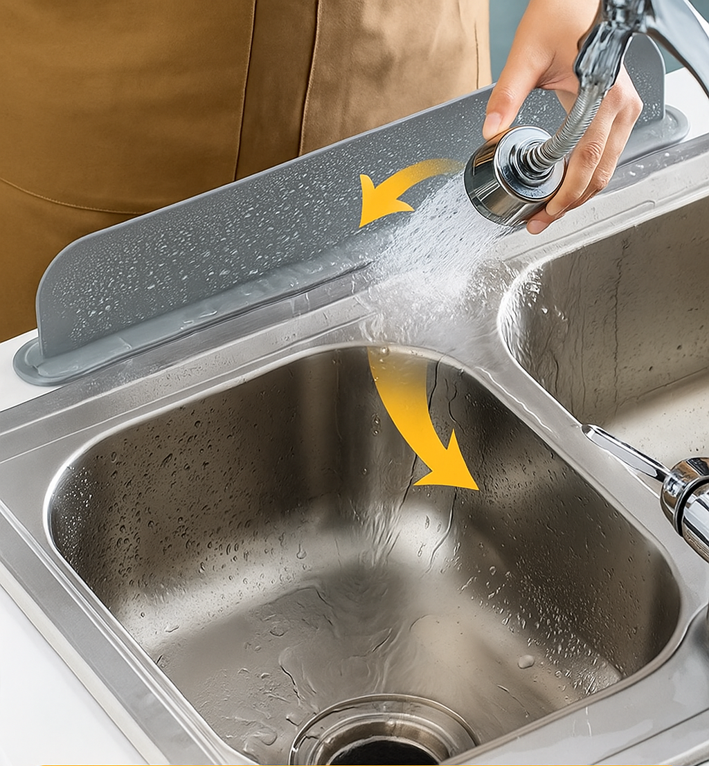 Silicone Sink Splash Guard (17.3 x 4.1 Inch )
