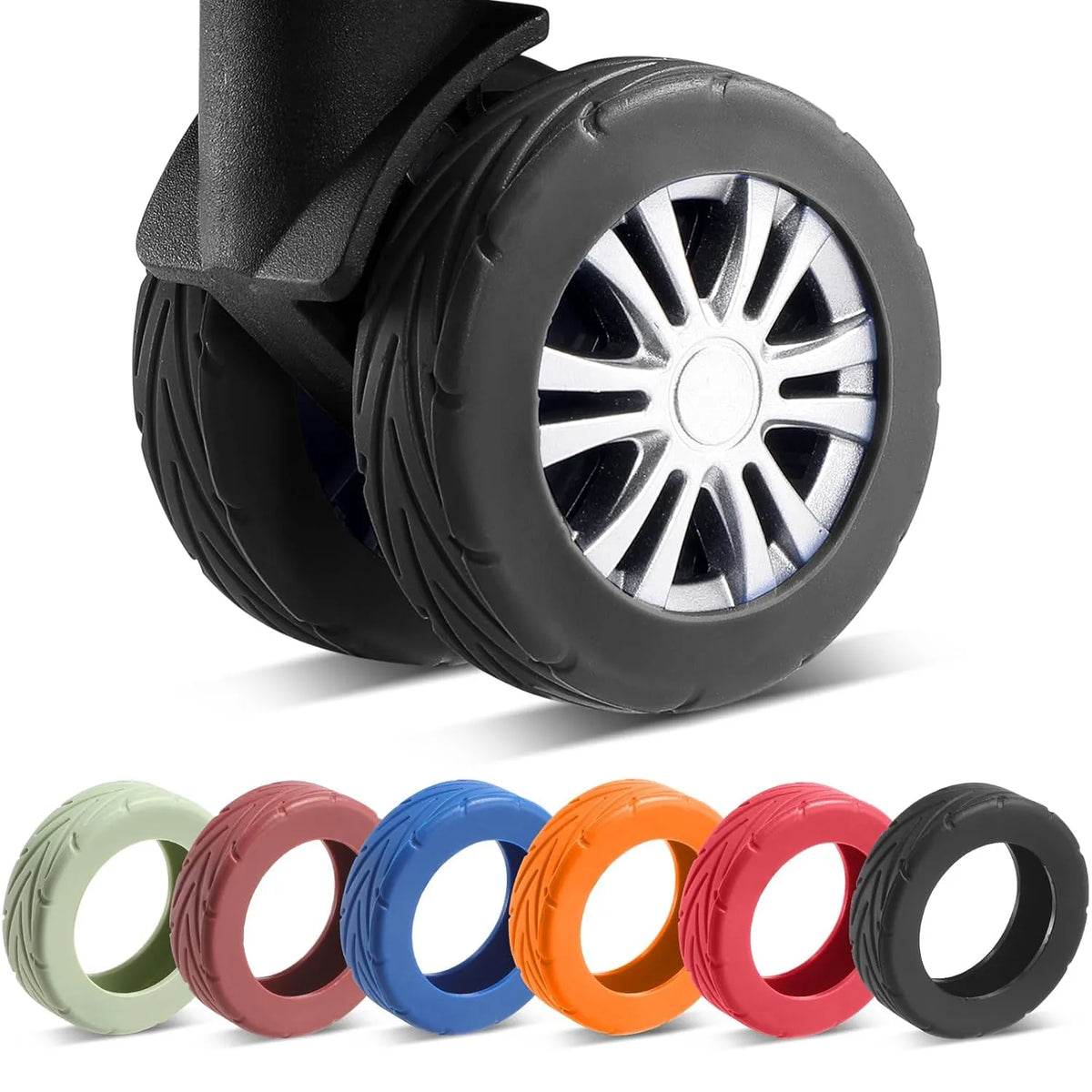 Zeekea Premium Upgraded Luggage Wheel Covers